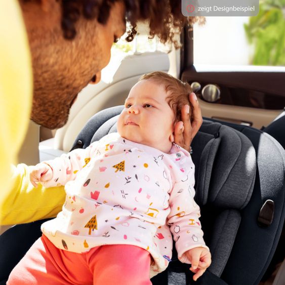 Maxi-Cosi Reboarder-Kindersitz Mica i-Size 360° drehbar ab Geburt-4 Jahre (40-105 cm) Isofix-Basis - Authentic Black