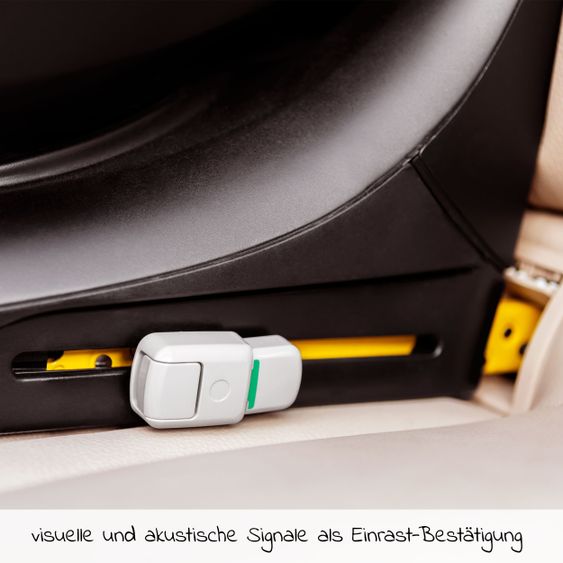 Maxi-Cosi Reboarder-Kindersitz Mica i-Size 360° drehbar ab Geburt-4 Jahre (40-105 cm) Isofix-Basis - Authentic Graphite
