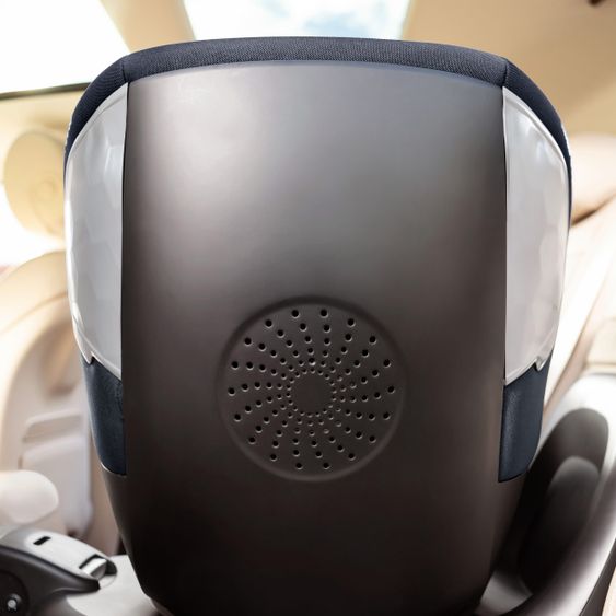 Maxi-Cosi Reboarder-Kindersitz Mica i-Size 360° drehbar ab Geburt-4 Jahre (40-105 cm) Isofix-Basis - Authentic Graphite