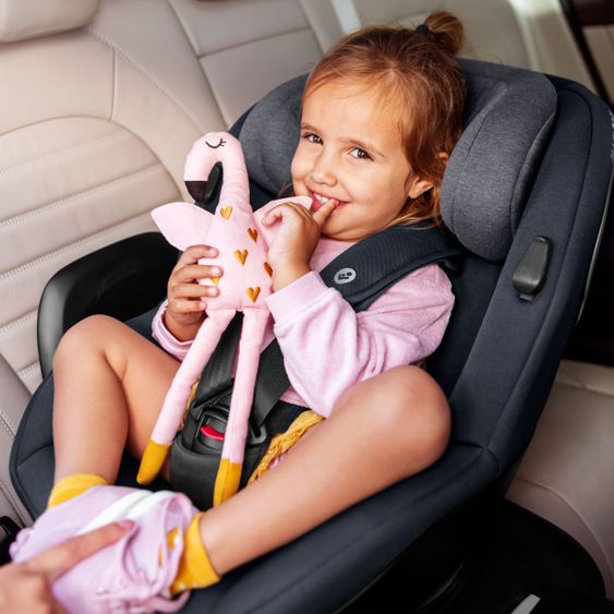 Maxi-Cosi Reboarder-Kindersitz Mica i-Size 360° drehbar ab Geburt-4 Jahre (40-105 cm) Isofix-Basis - Authentic Graphite