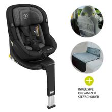 Reboarder infant seat Mica i-Size 360° birth-4 years (40-105 cm) Isofix base, seat protector, organizer - Authentic Black
