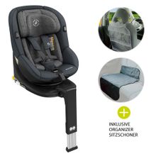 Reboarder child seat Mica i-Size 360° birth-4 years (40-105 cm) Isofix base,seat protector,organizer - Authentic Graphite