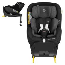 Reboarder-Kindersitz Mica Pro Eco i-Size drehbar ab 0 Monate - 4 Jahre (40 cm - 105 cm) mit Isofix-Basis - Authentic Black