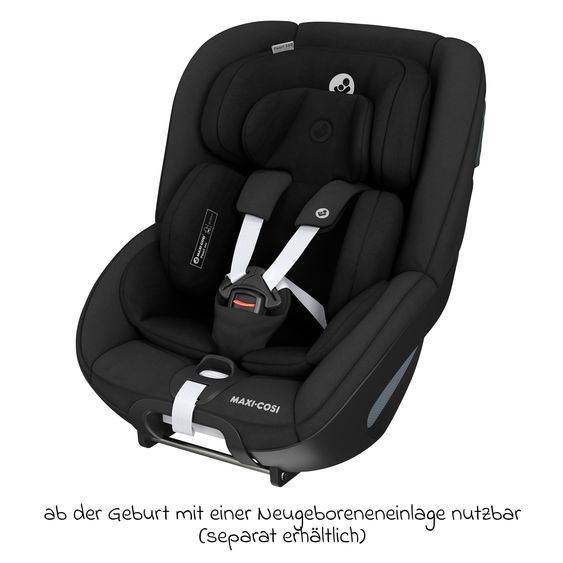 Maxi-Cosi Reboarder child seat Pearl 360 from 3 months - 4 years (61 cm - 105 cm) 0-17.4 kg swivel with G-Cell side impact protection - Authentic Black