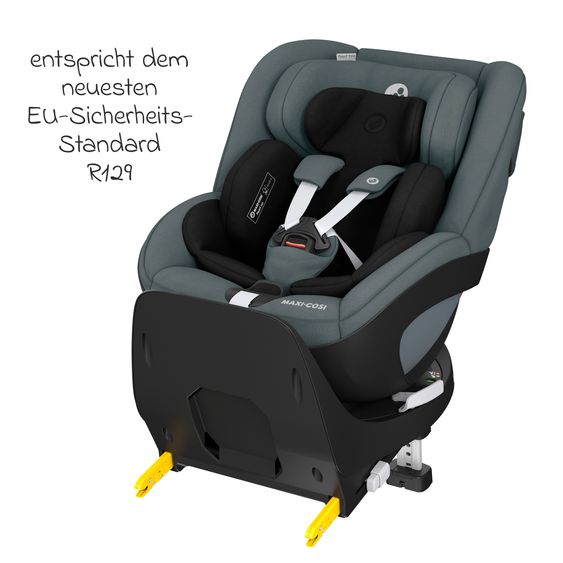 Maxi-Cosi Reboarder-Kindersitz Pearl 360 ab 3 Monate - 4 Jahre (61 cm - 105 cm) 0-17,4 kg drehbar mit G-Cell-Seitenaufprallschutz - Authentic Graphite