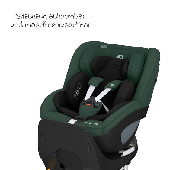 Maxi-Cosi Reboarder child seat Pearl 360 from 3 months - 4 years (61 cm - 105 cm) 0-17.4 kg swivel with G-Cell side impact protection - Authentic Green