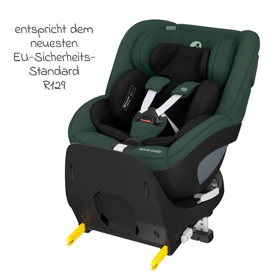 Maxi-Cosi Reboarder child seat Pearl 360 from 3 months - 4 years (61 cm - 105 cm) 0-17.4 kg swivel with G-Cell side impact protection - Authentic Green