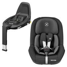 Reboarder child seat Pearl Pro 2 i-Size from 6 months - 4 years (67 cm - 105 cm) incl. FamilyFix 3 i-Size Base - Authentic Black