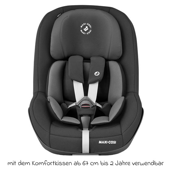 Maxi-Cosi Reboarder-Kindersitz Pearl Pro 2 i-Size ab 6 Monate - 4 Jahre (67 cm - 105 cm) inkl. FamilyFix 3 i-Size Base - Authentic Black