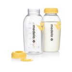 2-piece PP bottle set for breast milk 250 ml each