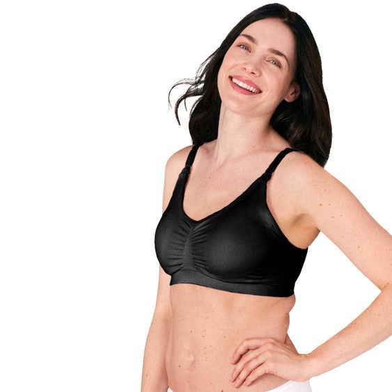 Medela 3-in-1 Still- und Abpump-BH + Gratis Einweg-Stilleinlage 36er Pack Ultra Thin - Schwarz - Gr. S