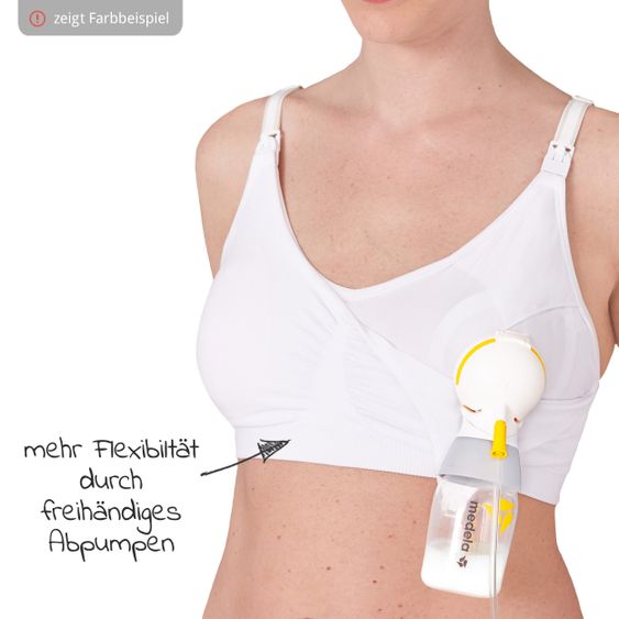 Medela 3-in-1 Still- und Abpump-BH + Gratis Einweg-Stilleinlage 36er Pack Ultra Thin - Schwarz - Gr. S