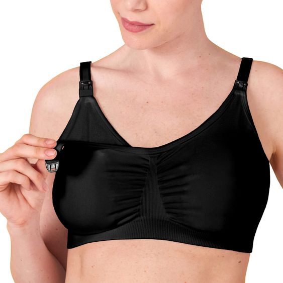 Medela 3-in-1 Still- und Abpump-BH + Gratis Einweg-Stilleinlage 36er Pack Ultra Thin - Schwarz - Gr. S