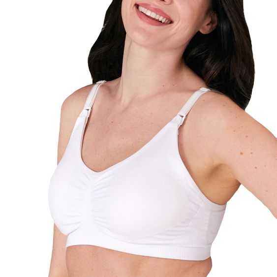 Medela Reggiseno 3-in-1 per l'allattamento e il parto - Bianco - Taglia S