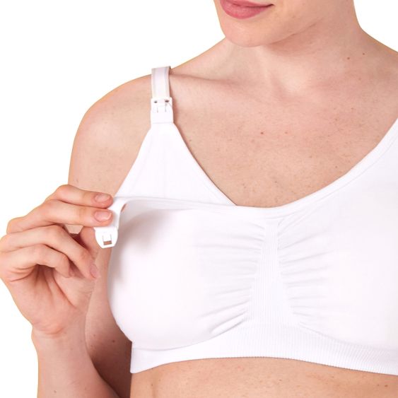 Medela Reggiseno 3-in-1 per l'allattamento e il parto - Bianco - Taglia S