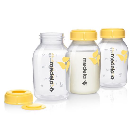 Medela Set di 3 biberon in PP per latte materno da 150 ml ciascuno