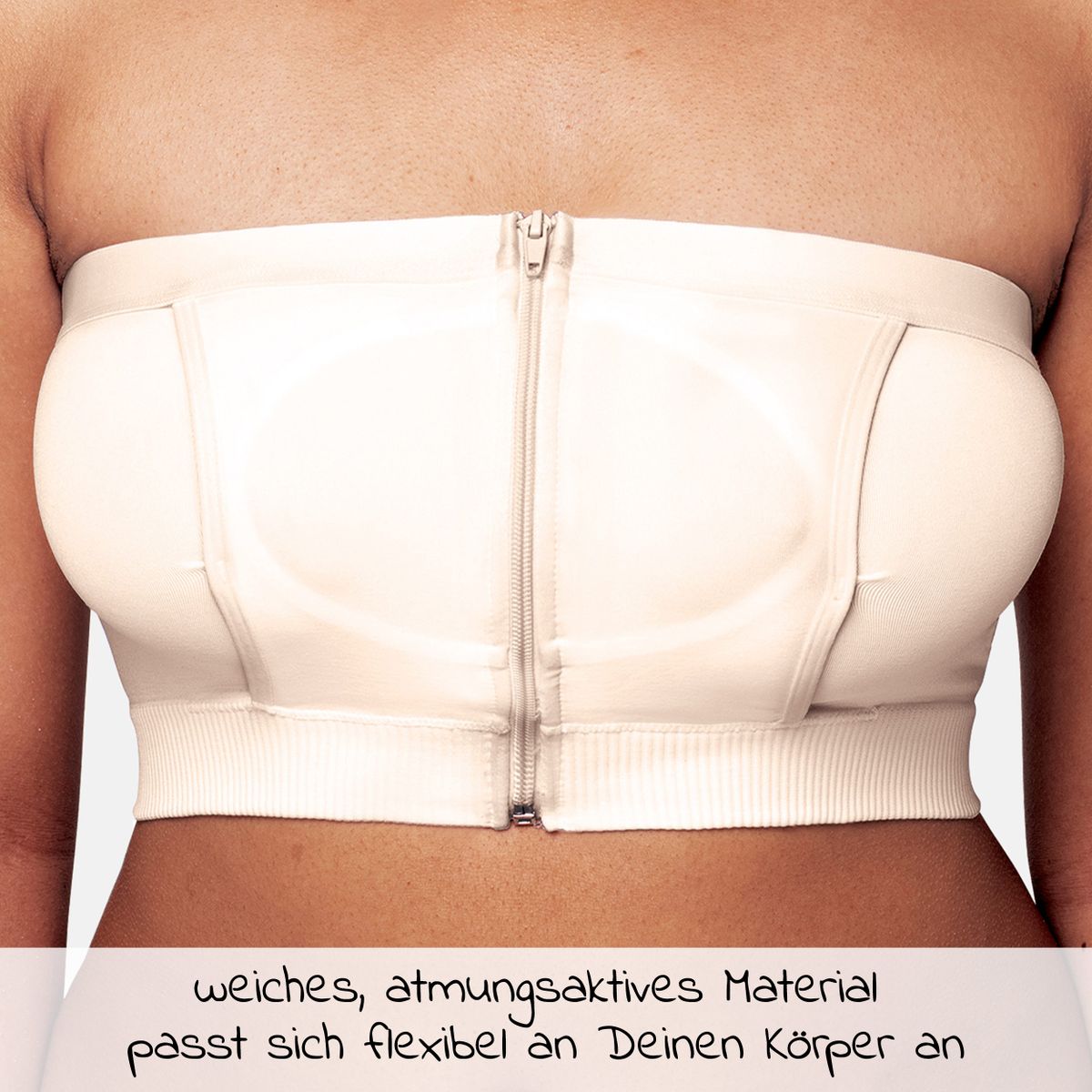 Medela Abpump-Bustier Hands-free - Chai - Gr. S