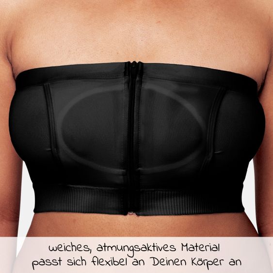 Medela Abpump-Bustier Hands-free - Schwarz - Gr. S