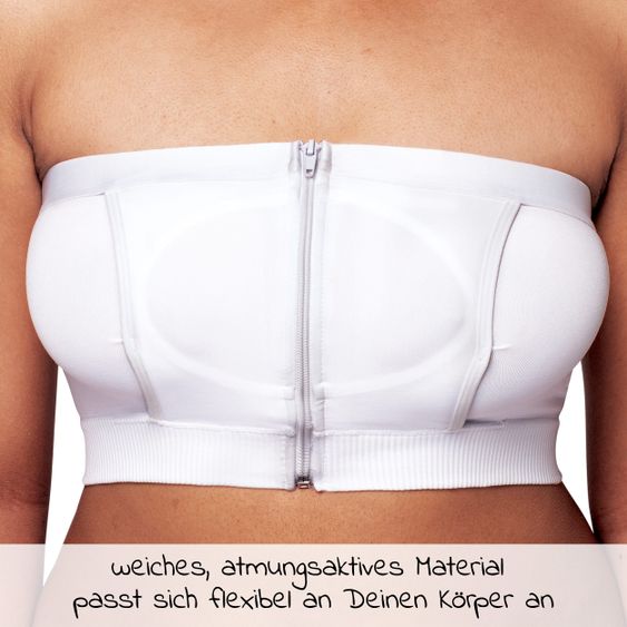 Medela Pumping bustier Hands-free - White - Size S