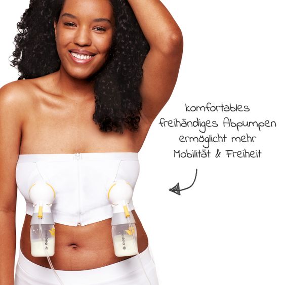Medela Pumping bustier Hands-free - White - Size XL