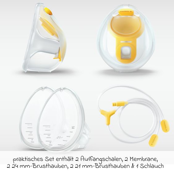 Medela Doppelpumpset Hands-free für elektrische Doppel-Milchpumpen Swing Maxi & Freestyle