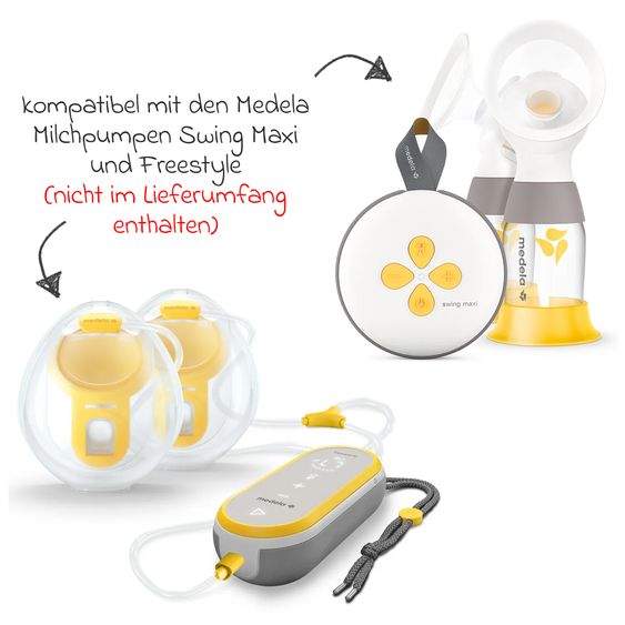 Medela Doppelpumpset Hands-free für elektrische Doppel-Milchpumpen Swing Maxi & Freestyle