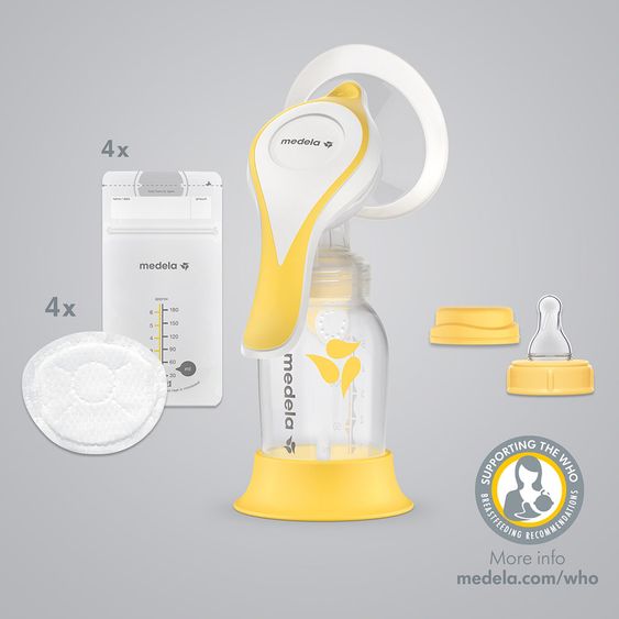 Medela Hand Breast Pump Harmony Flex Essentials Pack