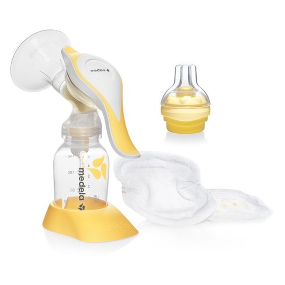 Medela Set di tiralatte Harmony Pump & Feed con Calma e 4 cuscinetti per l'allattamento