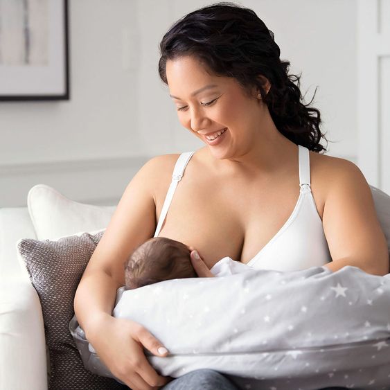 Medela Komfort-Top für Schwangerschaft und Stillzeit - Weiß - Gr. S