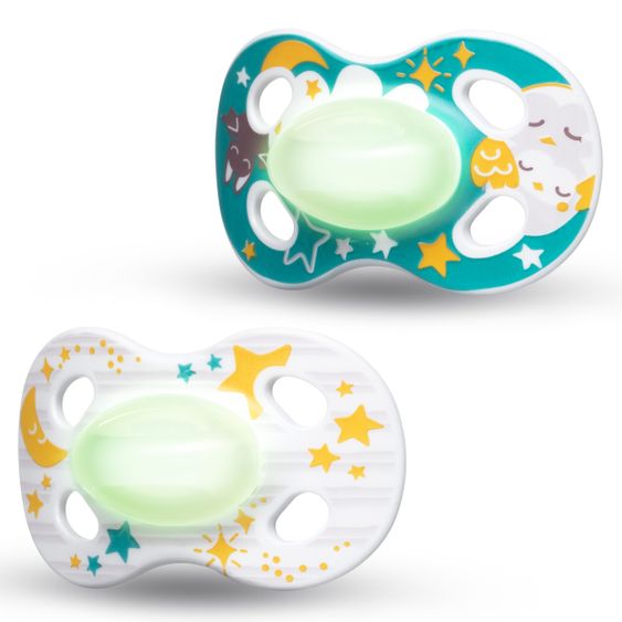 Medela Luminous pacifier 2-pack Night & Night from 18 M - starry sky / owl