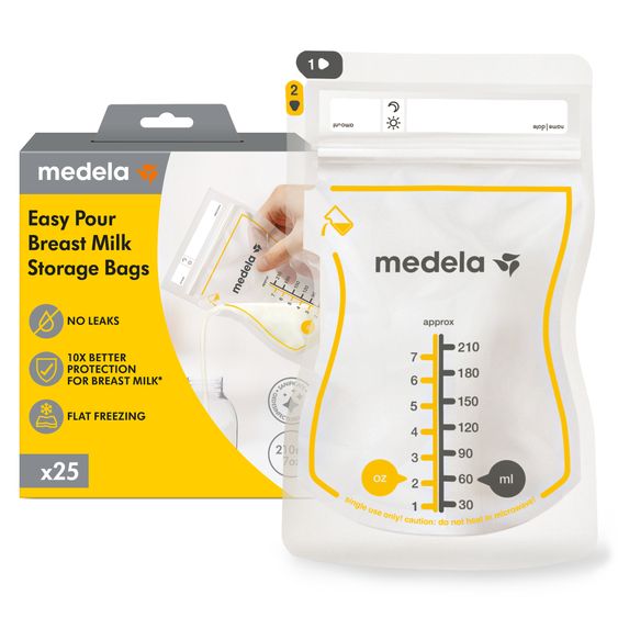 Medela Muttermilchbeutel 25er Pack Easy Pour