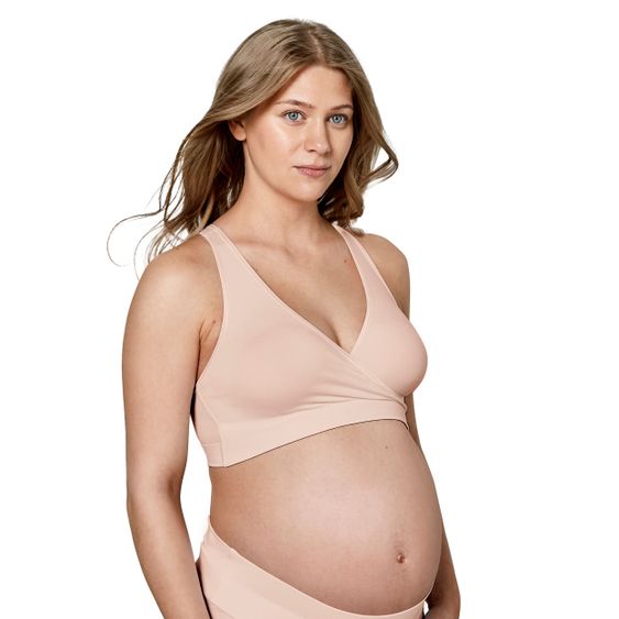 Medela Sleep Bustier for Pregnancy & Nursing Keep Cool Sleep - Chai - Size S