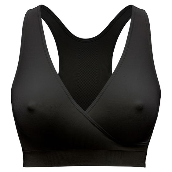 Medela Schlaf-Bustier für Schwangerschaft & Stillzeit Keep Cool Schlaf - Schwarz - Gr. L