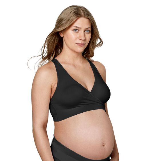 Medela Schlaf-Bustier für Schwangerschaft & Stillzeit Keep Cool Schlaf - Schwarz - Gr. L