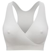 Sleep Bustier for Pregnancy & Nursing Keep Cool Sleep - White - Size S