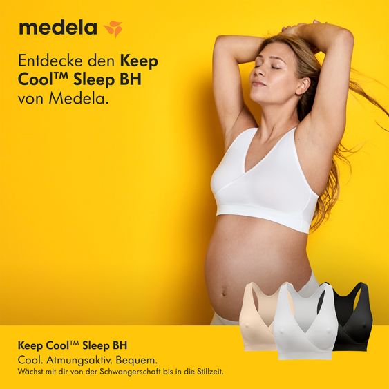 Medela Bustier da notte Keep Cool Schlaf - Bianco - Taglia: L