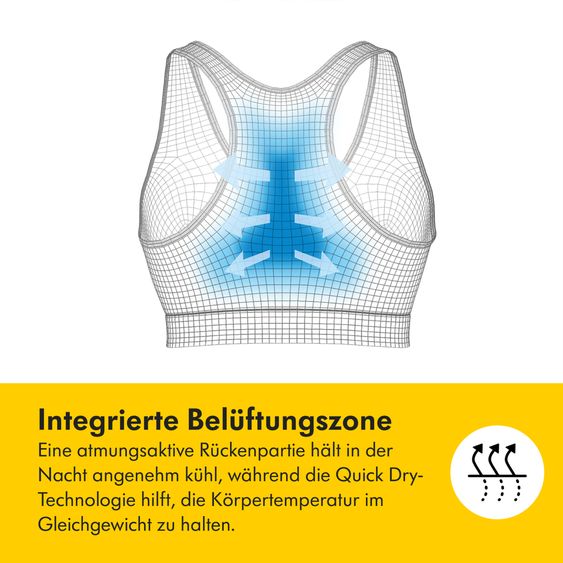 Medela Bustier da notte Keep Cool Schlaf - Bianco - Taglia: L