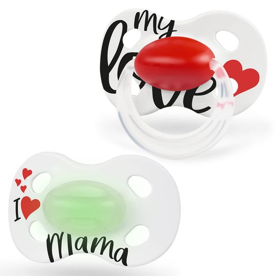 Medela Schnuller Day & Night DUO 6-18 M - Signature - Weiß Rot