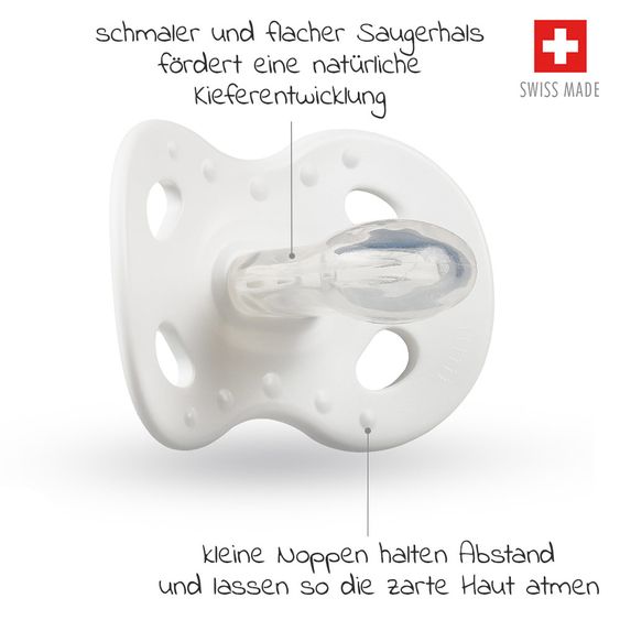 Medela Schnuller Day & Night DUO 6-18 M - Signature - Weiß Rot