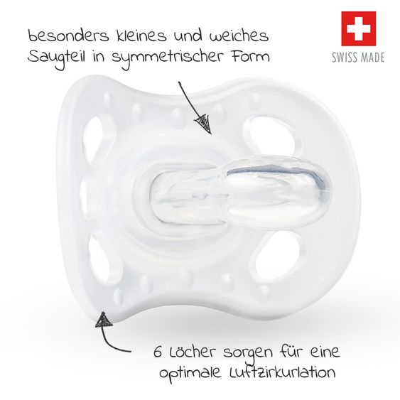 Medela Schnuller New Born UNO 0-2 M - Transparent