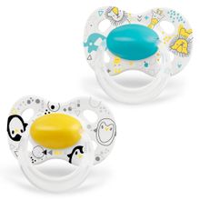 Pacifier Original DUO 6-18 M - Yellow & Turquoise