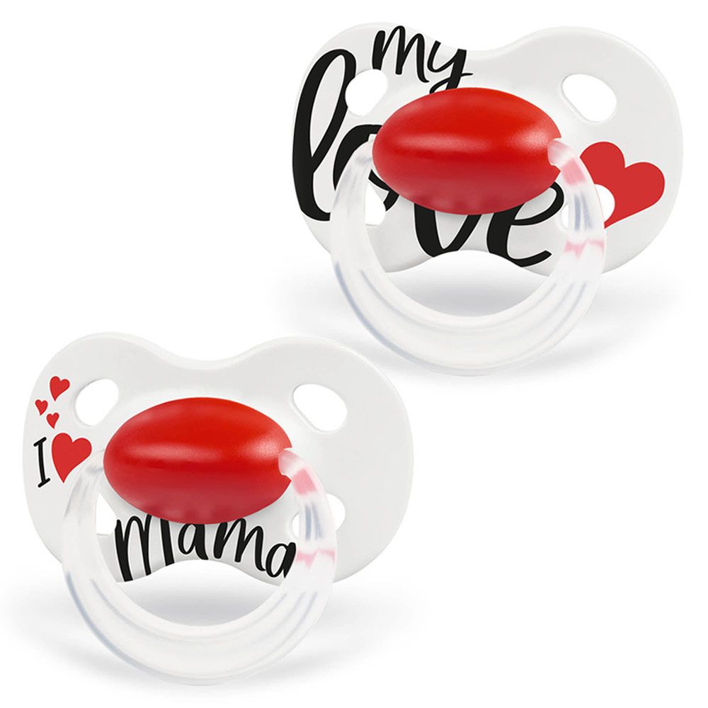 Medela Schnuller Original DUO 6-18 M - Signature - Weiß Rot