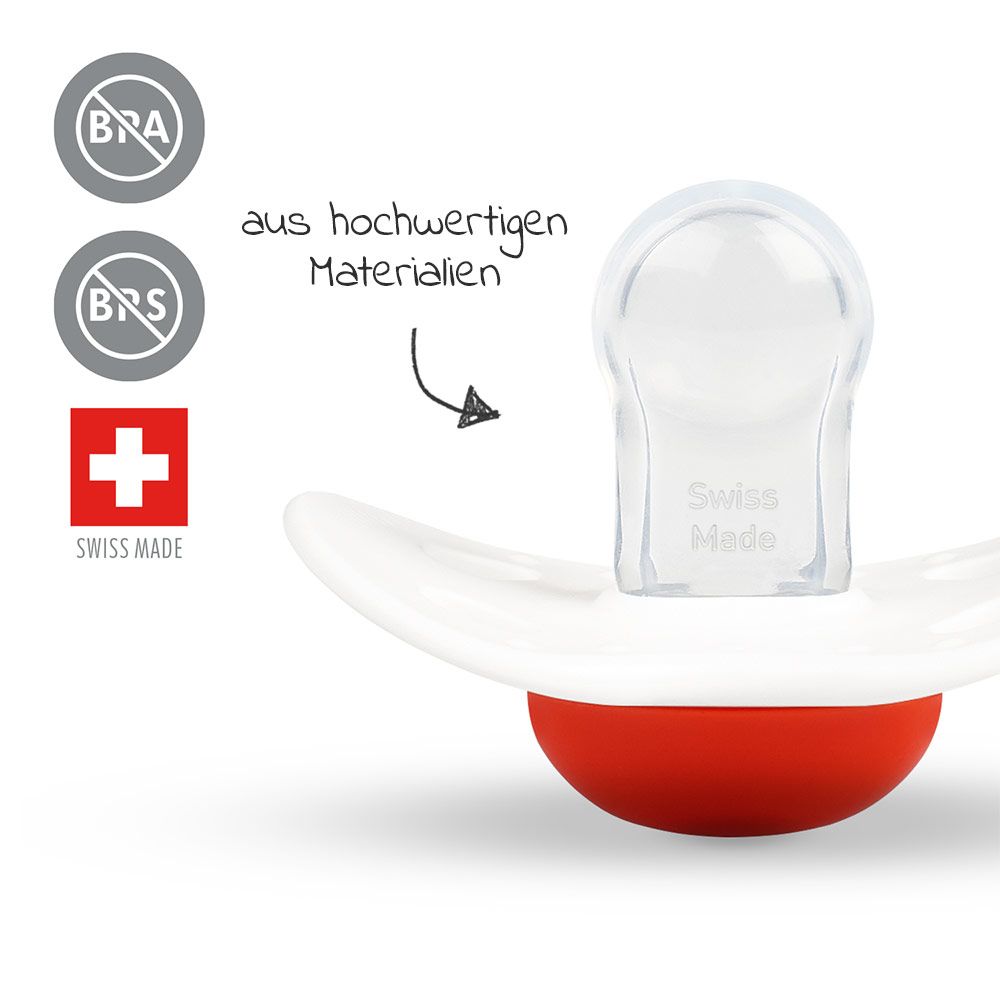 Medela Schnuller Original DUO 6-18 M - Signature - Weiß Rot