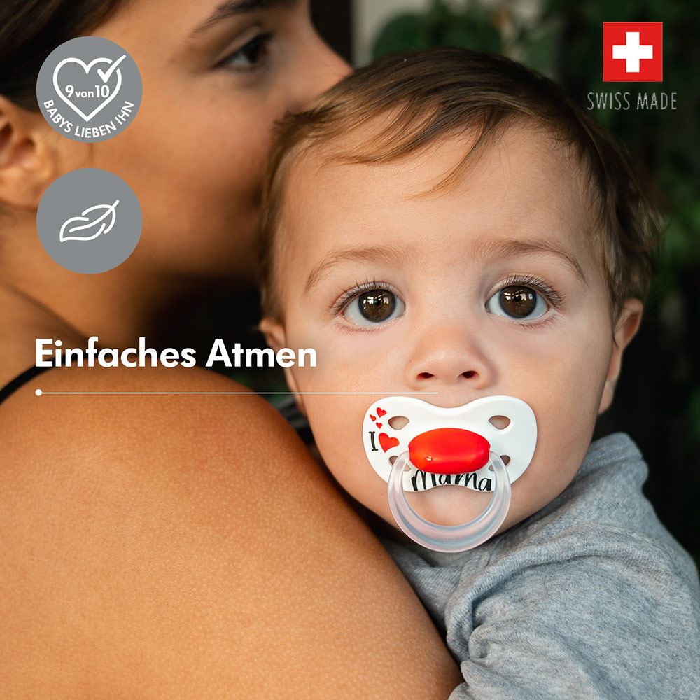 Medela Schnuller Original DUO 6-18 M - Signature - Weiß Rot