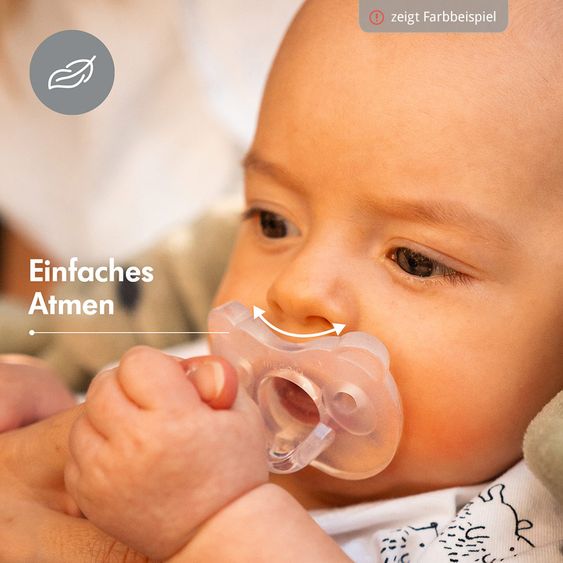 Medela Succhietto in silicone morbido DUO 6-18 M - Rosa chiaro