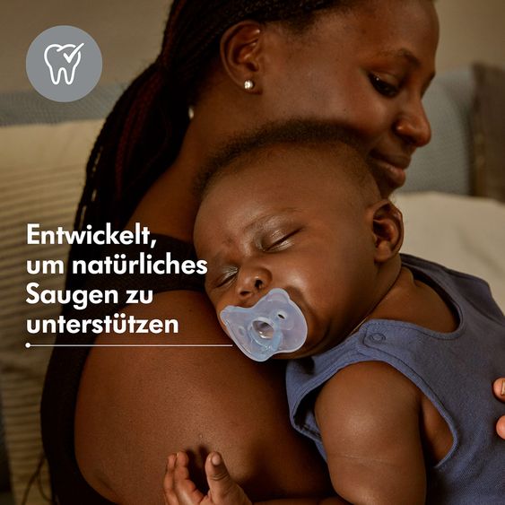 Medela Schnuller Soft Silicone UNO 0-6 M - Hellblau