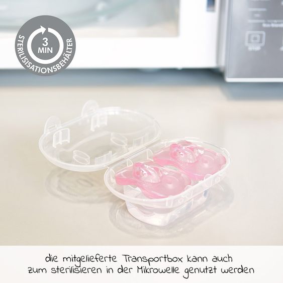 Medela Schnuller Soft Silicone UNO 0-6 M - Hellrosa