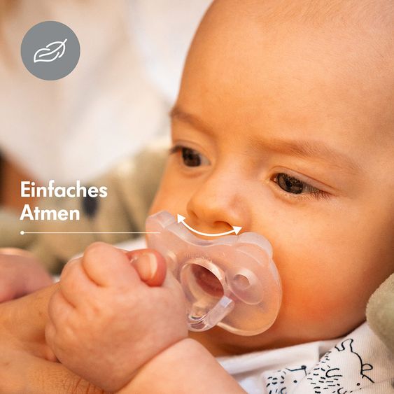 Medela Schnuller Soft Silicone UNO 0-6 M - Transparent