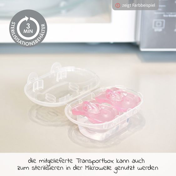 Medela Schnuller Soft Silicone UNO 0-6 M - Transparent