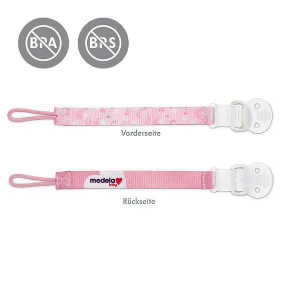 Medela Schnullerkette - Rosé